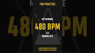 480 BPM 44  Best Metronome Sound  Wood block shorts [upl. by Rebekkah]