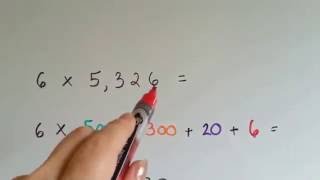 Grade 4 Math 26 Multiply by Expanded Form [upl. by Sonya]