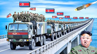 Arriving at the Russian Bridge 9000 North Korean troops ambushed by Ukrainian missiles [upl. by Cower]