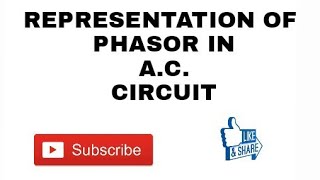 18 Representation of Phasor IN AC CIRCUIT  Polar Form Rectangular form Trigonometrical Form [upl. by Jacquetta]