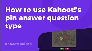 How to use Kahoots pin answer question type [upl. by Hales818]