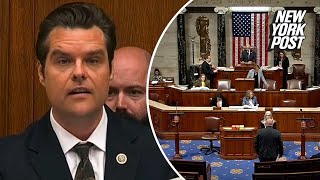 House of Representatives reads Rep Matt Gaetz’s formal resignation [upl. by Zarah682]