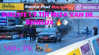 SANTA POD RACEWAY  FLAME amp THUNDER  RWYB SEAT IBIZA 19 TDI 500 PKHP [upl. by Gus267]