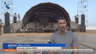 São João Porto Novo Antigo Estádio Amílcar Cabral pronto para receber o baile popular [upl. by Noivaz461]