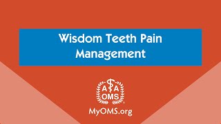 Wisdom Teeth Pain Management [upl. by Kcirneh698]