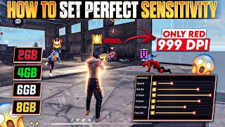 How To Set Perfect Sensitivity  Dpi For 2Gb4Gb6Gb8Gb DEVICE Auto Headshot Sensitivity Free Fire [upl. by Benedetto]