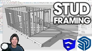 Creating Floor and Wall FRAMING in SketchUp Detailed Modeling in SketchUp Part 1 [upl. by Manon]