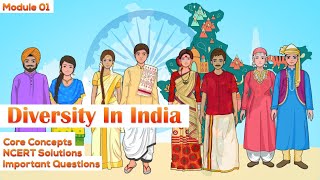 Diversity In India  NCERT Class 6  Civics  Creative Kids Learning [upl. by Ennahtebazile]