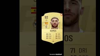 Sergio Ramos fifa card evolution [upl. by Atoel831]