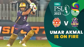 Umar Akmal Is On Fire  Islamabad United vs Quetta Gladiators  Match 21  HBL PSL 8  MI2T [upl. by Kernan]