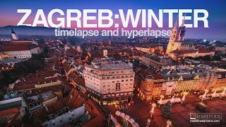 Zagreb  Winter  Hyperlapse and timelapse [upl. by Bohs]