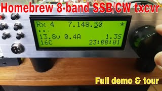 Homebrew 8band SSB HF transceiver EI9GQ  Part 1 Receiver [upl. by Akena]