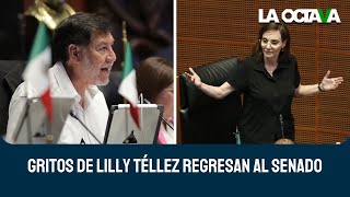 NOROÑA FRENA GRITERÍA de LILLY TÉLLEZ y PONE ORDEN en el SENADO [upl. by Brigida498]