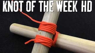 Build a Weight Bearing Structure with the Square Lashing  ITS Knot of the Week HD [upl. by Nirual756]