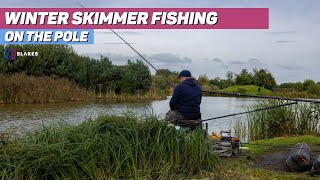 Winter Skimmer Fishing on the pole with Andy Bennett at Partridge Lakes [upl. by Mattias]