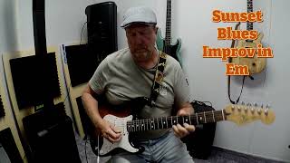 Sunset Blues Improv Jam Nov2024 [upl. by Adniled]