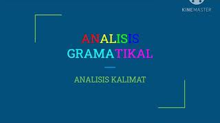 Analisis GramatikalKalimat Dasar [upl. by Uwton]