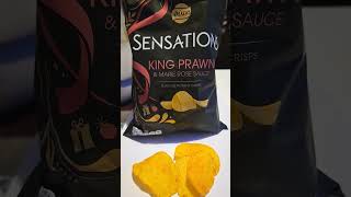 KING PRAWN amp MARIE ROSE SAUCE WALKERS SENSATIONS CRISP crisp prawn potato kingprawn [upl. by Feinleib]