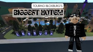 TOURING BLOXBURGS BIGGEST HOTEL [upl. by Landre]