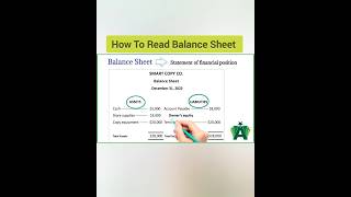 How to read the balance sheet viral youtubeshorts shortvideo ytshorts [upl. by Ztnaj]