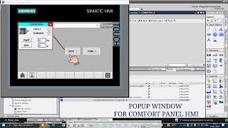 HOW TO CREATE AND USE POPUP WINDOW IN SIEMENS COMFORT HMI AND HOW TO ANIMATE IT PERFECTLY [upl. by Gage]