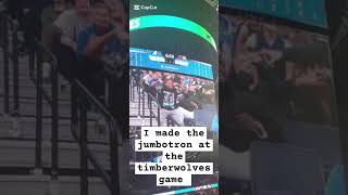 I made the jumbotron at the timberwolves game [upl. by Llirrem]