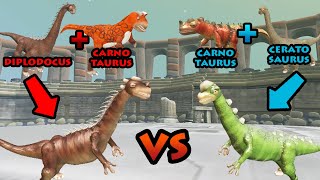 Dicarno vs Carato  Hybrid Dino Arena S4E5  SPORE [upl. by Bickart]