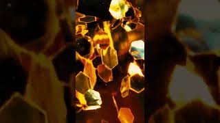 Free Stock Footage of Golden Hexagons in Liquid [upl. by Yursa692]