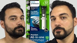 Beard Trimming  Philips Norelco Multigroom 7000  Model MG7750 [upl. by Drofla834]