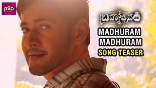 Madhuram Madhuram Song Teaser  Brahmotsavam Movie  Mahesh Babu  Kajal Aggarwal  Samantha [upl. by Remot]