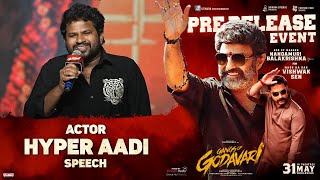 Hyper Aadi Speech  Gangs of Godavari Pre Release Event  NBK  Vishwak Sen  Krishna Chaitanya [upl. by Uamak]