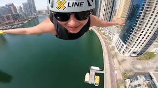 XLINE Dubai zipline 2024 vlog ❤️ dubai xline [upl. by Nerol]