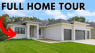 TOUR THROUGH A BRAND NEW RANCH HOME NEAR ELKHORN NEBRASKA  Showcase Homes  RuscelloNorth Streams [upl. by Wera]