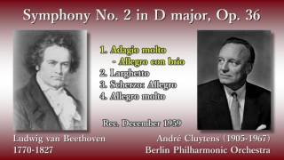 Beethoven Symphony No 2 Cluytens amp BPO 1959 ベートーヴェン 交響曲第2番 クリュイタンス [upl. by Uuge311]