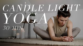 Yoga für den unteren Rücken  Verspannungen lösen amp zur Ruhe kommen  30 Min Candlelight Yoga [upl. by Goodkin]