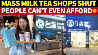 Mass Closures of Bubble Tea Shops in China People Can’t Even Afford Milk Tea Anymore [upl. by Antone]