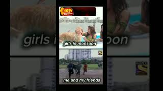 girls monsoon❌ boys monsoon  cid funny memes  comedy cid memes funny ytshorts shortsdubbing [upl. by Isoais]