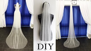 Wedding Veil How to make Wedding veil Bridal Veil sewing tutorial Veil DIY Anita Benko Bridal [upl. by Nigrom]