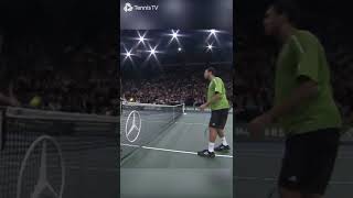 Tsonga And Roddick Start Mini Tennis Game MidMatch 😂 [upl. by Salchunas52]