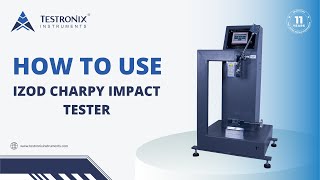 How to Use Izod Charpy Impact Tester Machine [upl. by Enela]