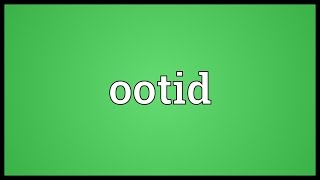 Ootid Meaning [upl. by Sherline]