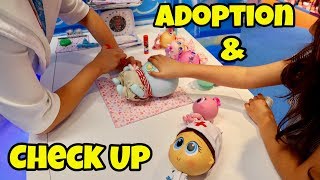 Adopting A Baby for Cookie Swirl C at DIstroller World amp Check up [upl. by Ahsehat]