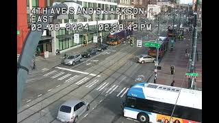 Seattle Bad Driver Cuts Off And Hits King County Metro Bus with Audio [upl. by Fruma]