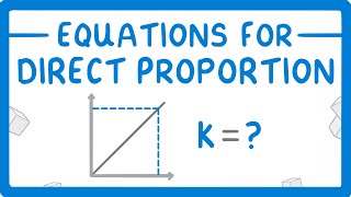 GCSE Maths  How to Write Algebraic Expressions for Directly Proportional Relationships 90 [upl. by Artinak]