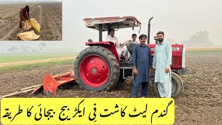 Wheat seed sowing per acre of seed fertilizer and method available [upl. by Analak]