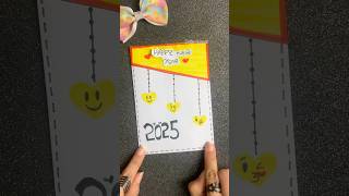 Happy new year 🥳 2024 card diy shorts [upl. by Ahsitram140]