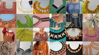 Trendy Neck Designs 2024  Gale Ke Design 2024  Neck Design with lace  New Neck Design 2024 [upl. by Tengler696]