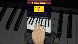 F minor chord piano youtubeyoutubeshortsmusicviralvideoshortstutorialshortvideo [upl. by Nyasuh8]