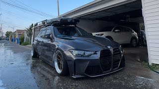 STANCED BMW F31 WAGON bagged widebody [upl. by Posner246]