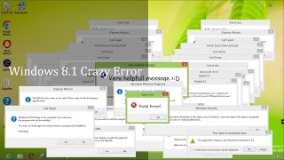 Windows 8 build 9200 Crazy Error  720p60 [upl. by Atirac]